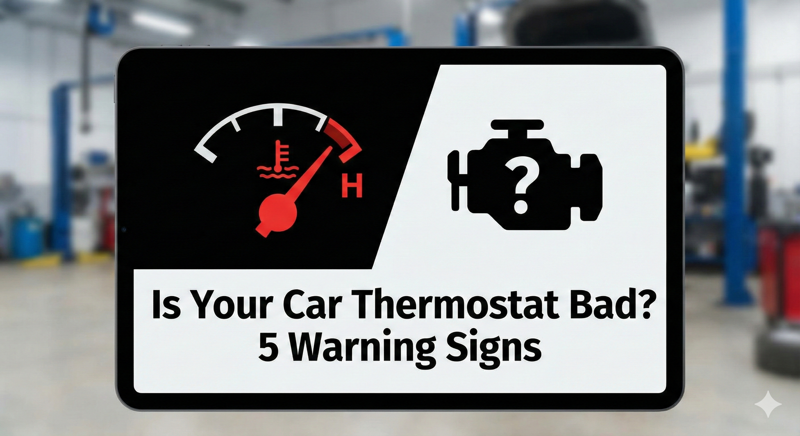 how to tell if car thermostat is bad