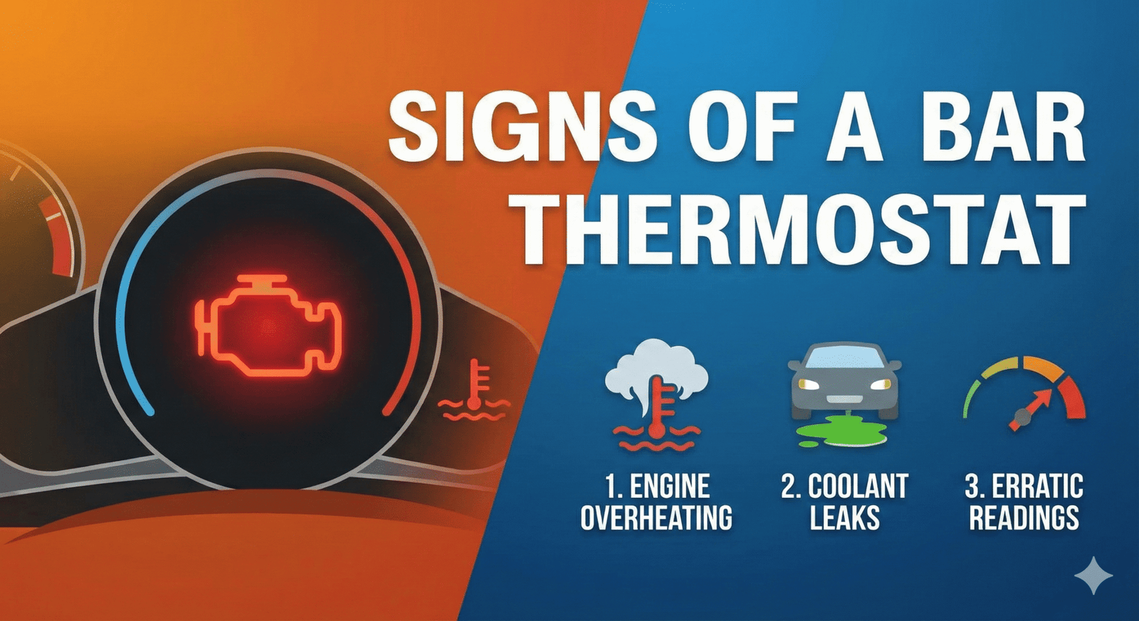 signs of a bad thermostat in a car