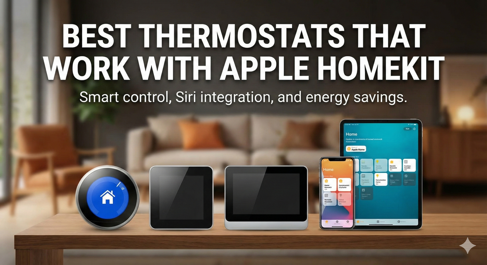 Ecobee Smart Thermostat Premium showing Apple HomeKit integration