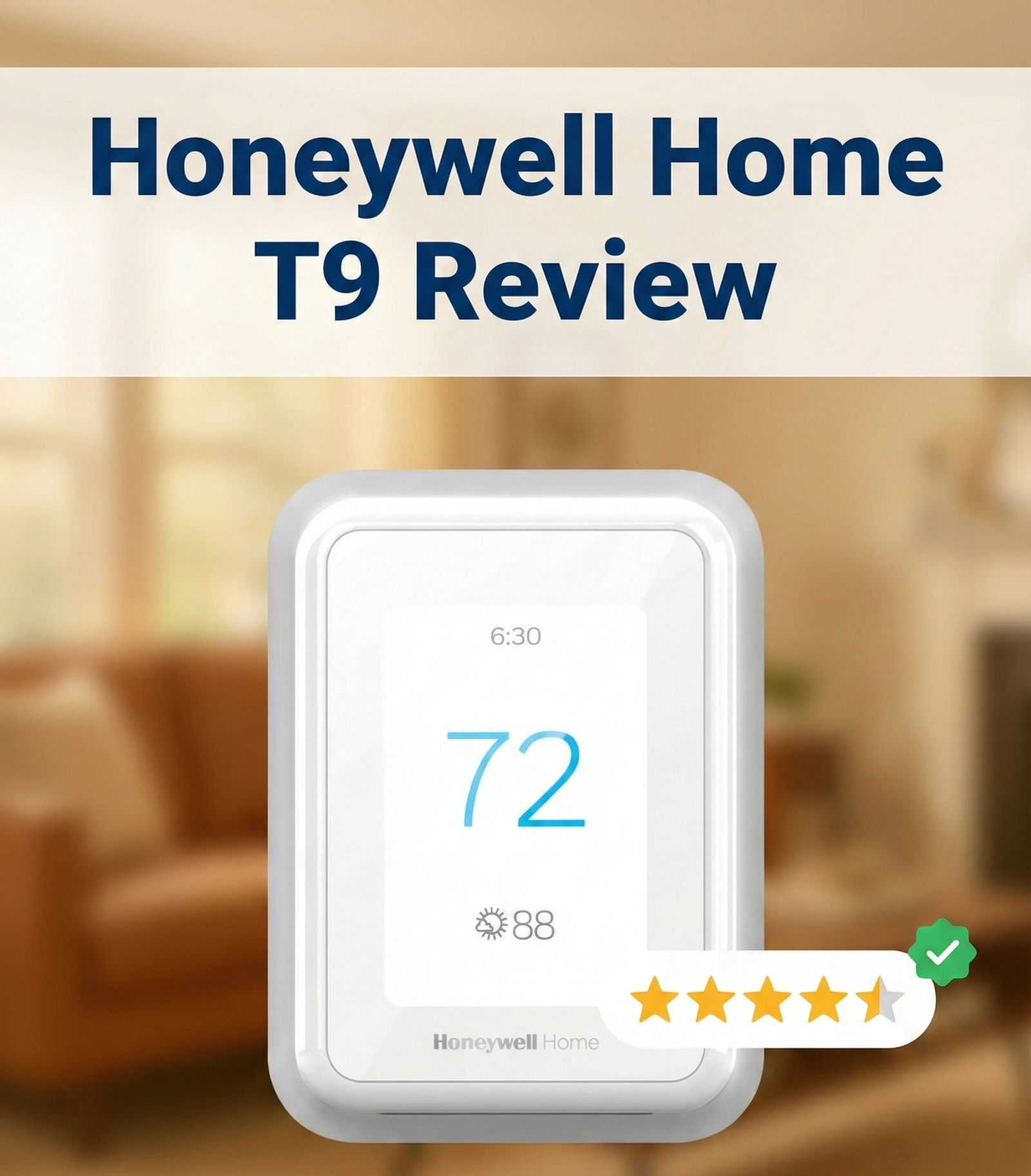 Honeywell Home T9 smart thermostat wall mount review