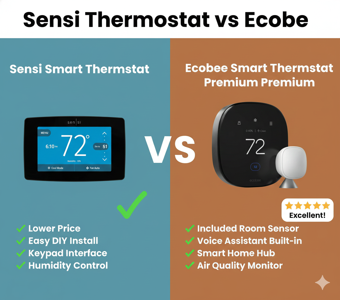 Sensi Thermostat vs Ecobee Comparison