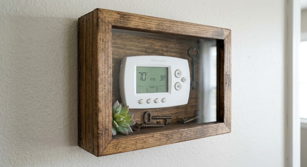 Deep shadow box thermostat