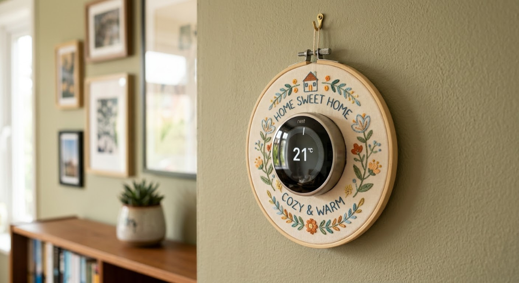 Embroidery hoop thermostat DIY