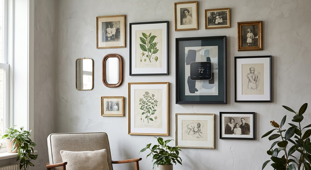 Gallery wall thermostat
