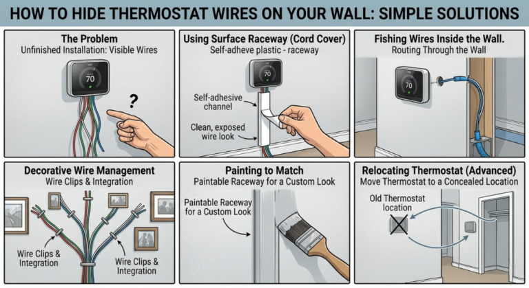 How to Hide Thermostat Wires on Your Wall