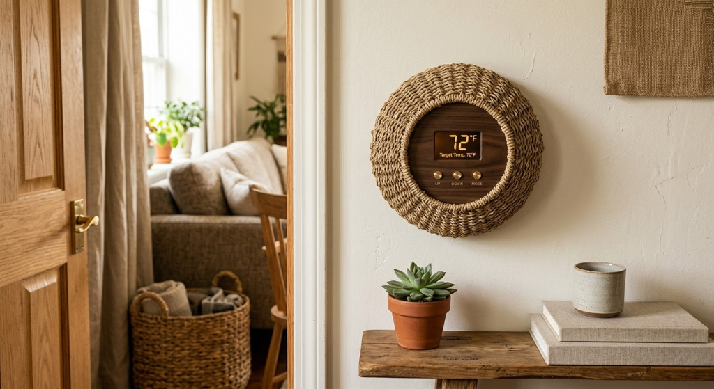 Seagrass basket thermostat